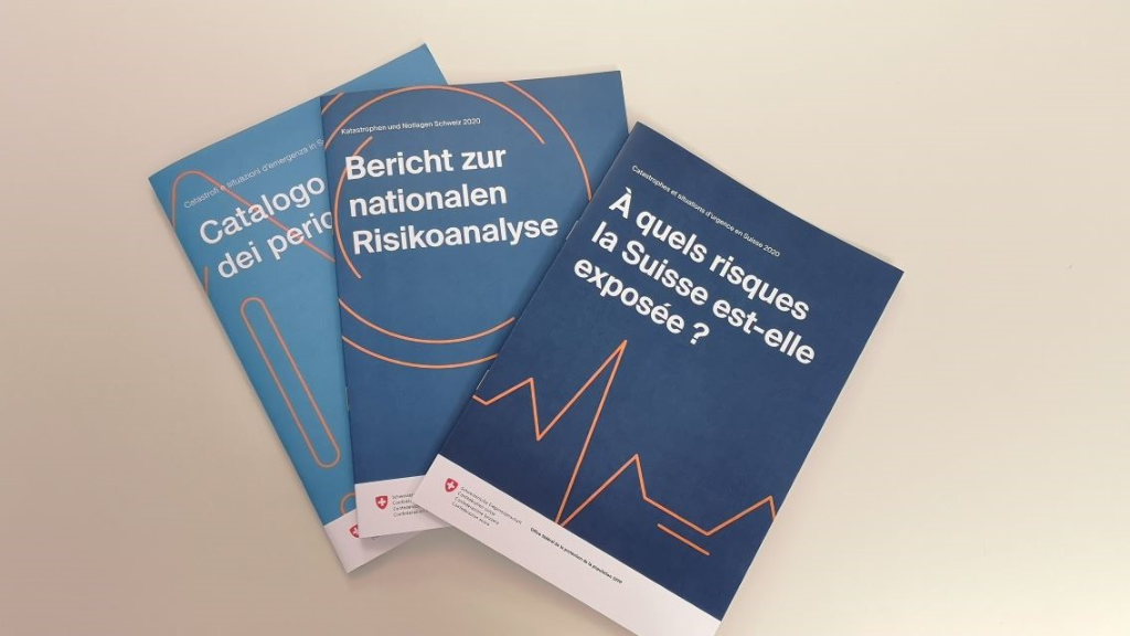 Pubblicazioni dell'UFPP sull'analisi dei rischi «Catastrofi e situazioni d'emergenza in Svizzera»: catalogo dei pericoli, rapporto sull'analisi nazionale dei rischi, opuscolo