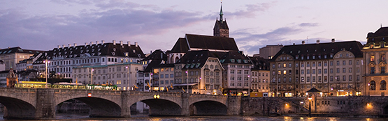 Brücke über den Rhein in Basel-Stadt
