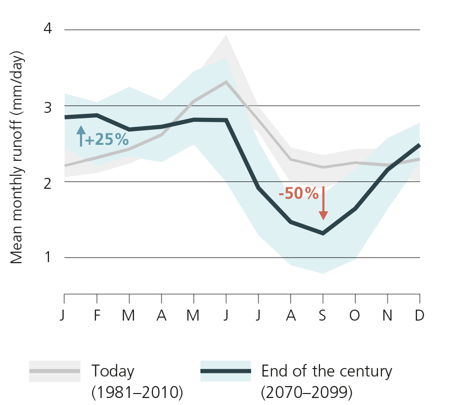 Annual cycle of the Rhine