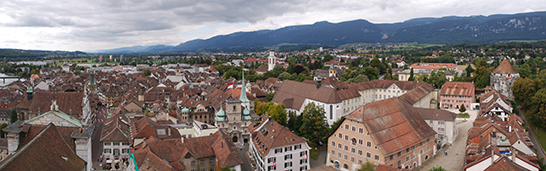 Panoramablick über die Altstadt von Solothurn