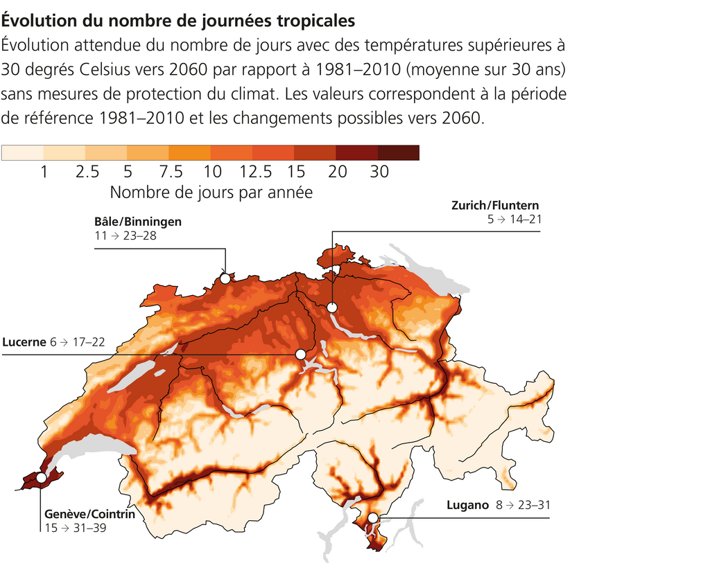 Plus de journées tropicales