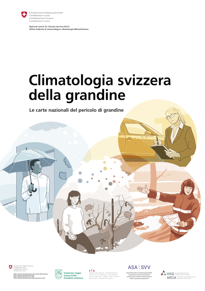 Pagina di copertina dell'opuscolo Climatologia della grandine.