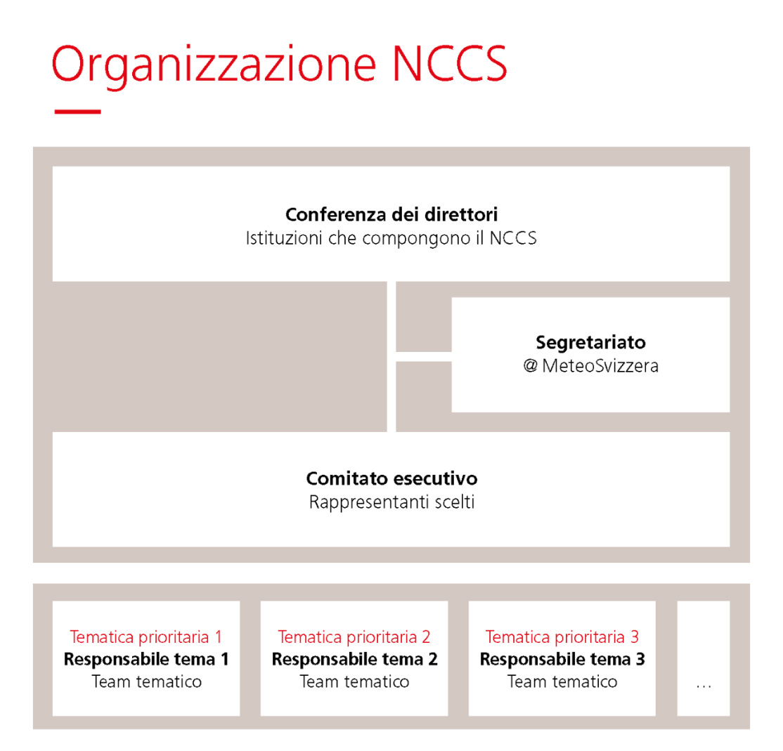 Organigramma del NCCS